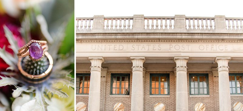 Classic winter wedding at The Historic Post Office in Hampton Coastal Virginia