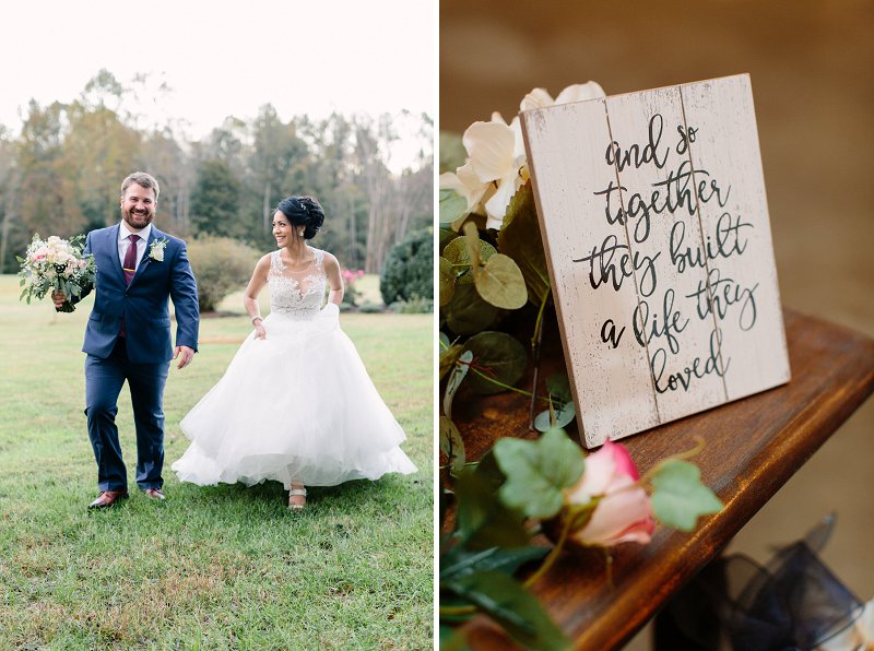 Cute wooden wedding sign idea for rustic barn wedding